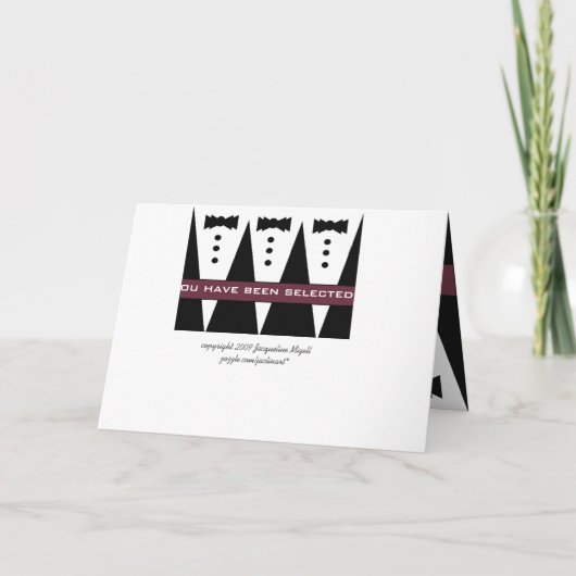 Bruidsjonker uitnodiging - Grappig - Aanpasbaar (Achterkant)