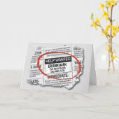 Bruidsjonker Verzoek Advertentie Kaart (Gele Bloem)