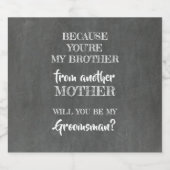 bruidsjonker voorstel bier etiket (Enkel label)