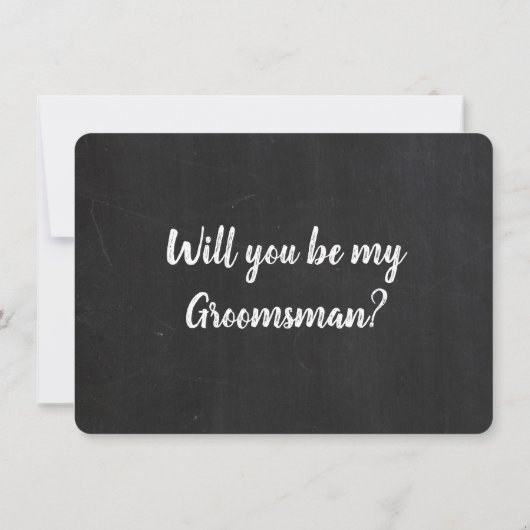 Bruidsjonker voorstel Grappige kaart (Achterkant)