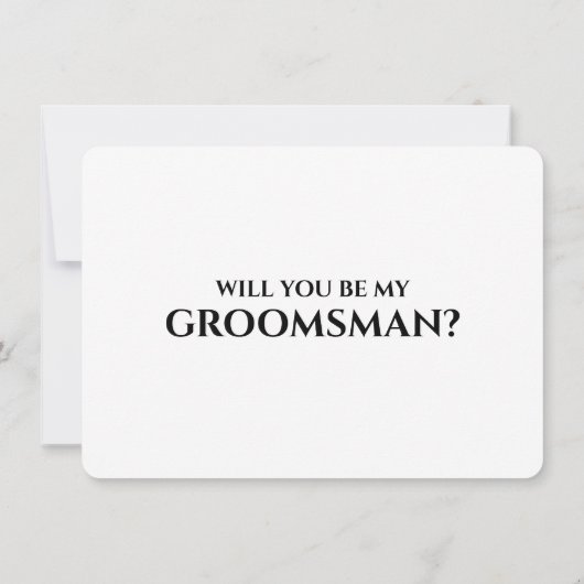 Bruidsjonker voorstelkaart modern elegant luxe kaart (Achterkant)