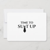 Bruidsjonker voorstelkaart modern elegant luxe kaart (Voorkant)