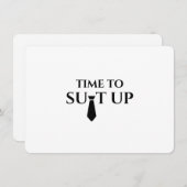 Bruidsjonker voorstelkaart moderne elegante luxe kaart (Voorkant / Achterkant)