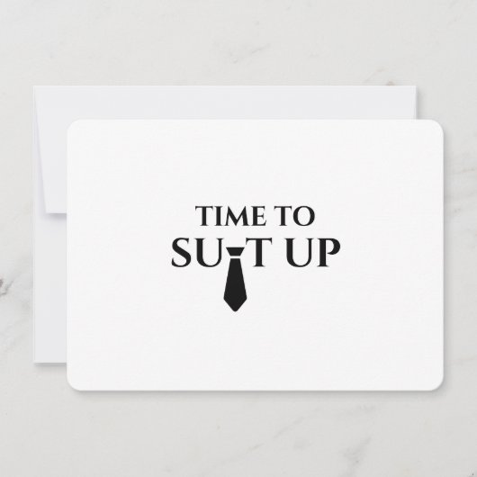 Bruidsjonker voorstelkaart moderne elegante luxe kaart (Voorkant)