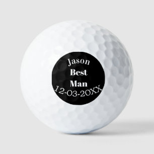 bruidsjonker vrijgezellenfeest getuige zwart wit d golfballen