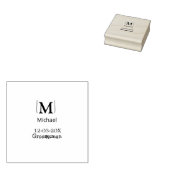 Bruidsjonker vrijgezellenfeest naam toevoegen mode rubberstempel (Gestempeld)