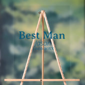 bruidsjonker vrijgezellenfeest voeg naam toe moder acryl bord (Neutraal)