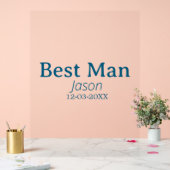 bruidsjonker vrijgezellenfeest voeg naam toe moder acryl bord (Huwelijk)