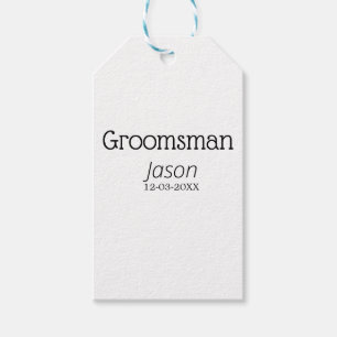 bruidsjonker vrijgezellenfeest voeg naam toe moder cadeaulabel