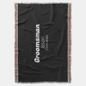 bruidsjonker vrijgezellenfeest voeg naam toe moder deken (Voorkant Verticaal)