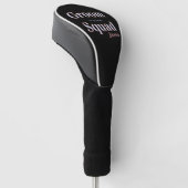 bruidsjonker vrijgezellenfeest voeg naam toe moder golfheadcover (Schuin)