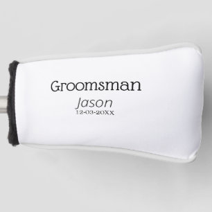 bruidsjonker vrijgezellenfeest voeg naam toe moder golfheadcover