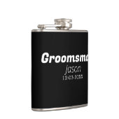 bruidsjonker vrijgezellenfeest voeg naam toe moder heupfles (Rechts)