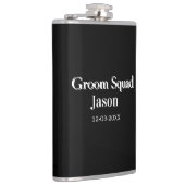 bruidsjonker vrijgezellenfeest voeg naam toe moder heupfles (Rechts)