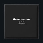 bruidsjonker vrijgezellenfeest voeg naam toe moder magneet<br><div class="desc">ontwerp</div>