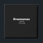 bruidsjonker vrijgezellenfeest voeg naam toe moder magneet<br><div class="desc">ontwerp</div>