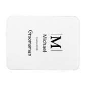 bruidsjonker vrijgezellenfeest voeg naam toe moder magneet (Horizontaal)