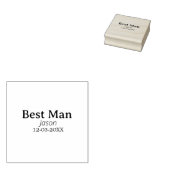 bruidsjonker vrijgezellenfeest voeg naam toe moder rubberstempel (Gestempeld)