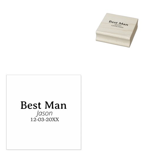 bruidsjonker vrijgezellenfeest voeg naam toe moder rubberstempel (Gestempeld)