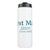 bruidsjonker vrijgezellenfeest voeg naam toe moder thermosbeker (Voorkant)