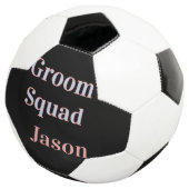 bruidsjonker vrijgezellenfeest voeg naam toe moder voetbal (Drie kwart)