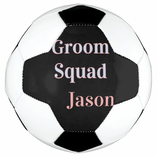 bruidsjonker vrijgezellenfeest voeg naam toe moder voetbal (Voorkant)