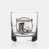 Bruidsjonker  whisky glas (Voorkant)