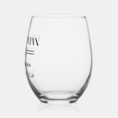 Bruidsjonker Wijnglas Zonder Voet (Links)