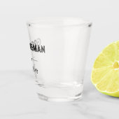 Bruidsjonker Zwart Diamant Geborduurde Huwelijksfe Shot Glas (Rechts)