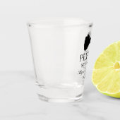 Bruidsjonker Zwarte Das Shot Glas (Links)