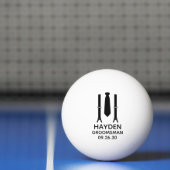Bruidsjonker zwarte knoop pingpongbal (Net)