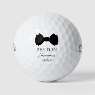 Bruidsjonker Zwarte Strik Golfballen