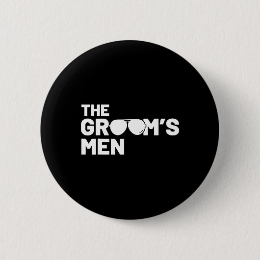 Bruidsjonkers Bruidegom Hurken Mannen Bachelor Ben Ronde Button 5,7 Cm (Voorkant)