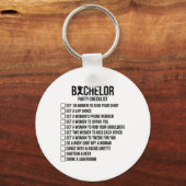 Bruidsjonkers Bruidegom Hurken Mannen Bachelor Ben Sleutelhanger (Voorkant)