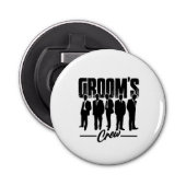 Bruidsjonkers - Bruidsjonkers Afscheid Button Flesopener (Voorkant)