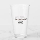 Bruidsjonkers bruiloft geschenk naam toevoegen  glas (Achterkant)
