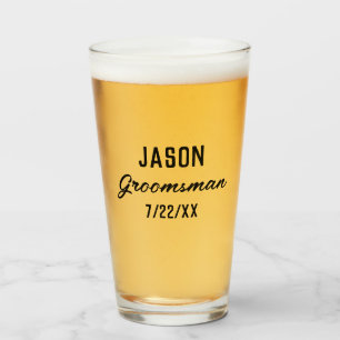 Bruidsjonkers cadeau aangepaste tekst trouwgunst glas