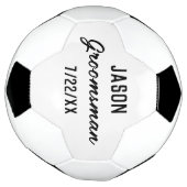 Bruidsjonkers Cadeau Aangepaste Tekst Trouwgunst Voetbal (Gedraaid)