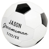 Bruidsjonkers Cadeau Aangepaste Tekst Trouwgunst Voetbal (Drie kwart)
