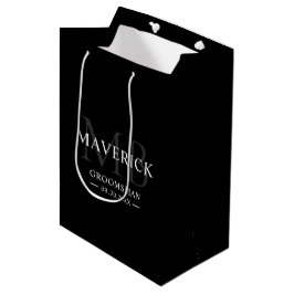 Bruidsjonkers Cadeau Mannelijk Monogram Initiaal Z Medium Cadeauzakje