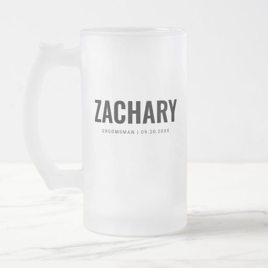 Bruidsjonkers Cadeaus Mannelijke Trouwfeest Getuig Matglas Bierpul (Links)