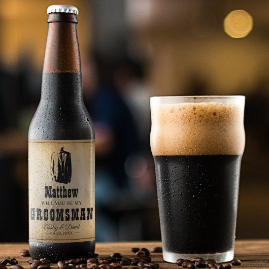 Bruidsjonkers Cadeaus - Rustieke Trouwgunsten West Bier Etiket