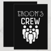 Bruidsjonkers Jongens Afscheid Jonge Man Kaart (Voorkant / Achterkant)