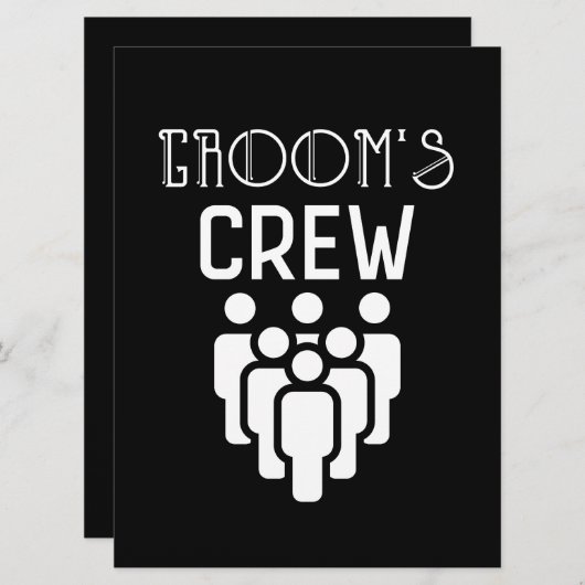 Bruidsjonkers Jongens Afscheid Van De Vrijgezel Kaart (Voorkant / Achterkant)