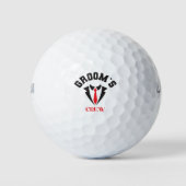 Bruidsjonkers Jongens uit Vriendengroep Bruiloft Golfballen (Voorkant)