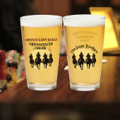 Bruidsjonker's Laatste Rodeo Cowboy Zonsondergang  Glas