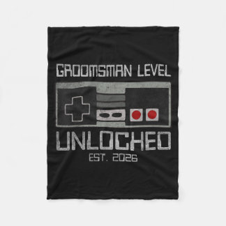 Bruidsjonkers Matching Bachelorfeest 2026 Gamer Fleece Deken