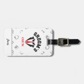 Bruidsjonkers - Moderne Bruidsjonker Afscheidsfees Bagagelabel (Voorkant horizontaal)