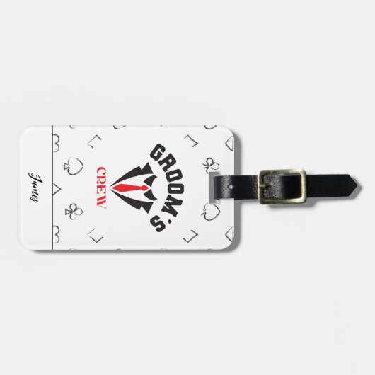 Bruidsjonkers - Moderne Bruidsjonkers Bachelorfees Bagagelabel (Voorkant horizontaal)