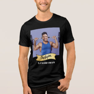 Bruidsjonkers Serie: De Bar Bell Legende Tri-Blend Shirt